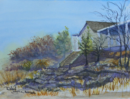 SOLD - Headquarters on the Concho - Plein Air Painting