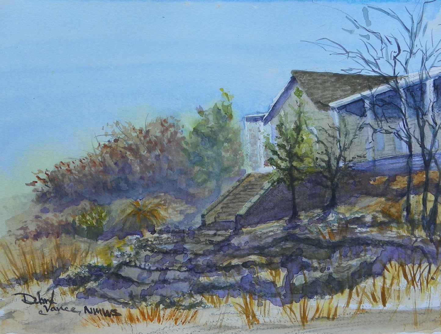 Headquarters on the Concho - Plein Air Painting