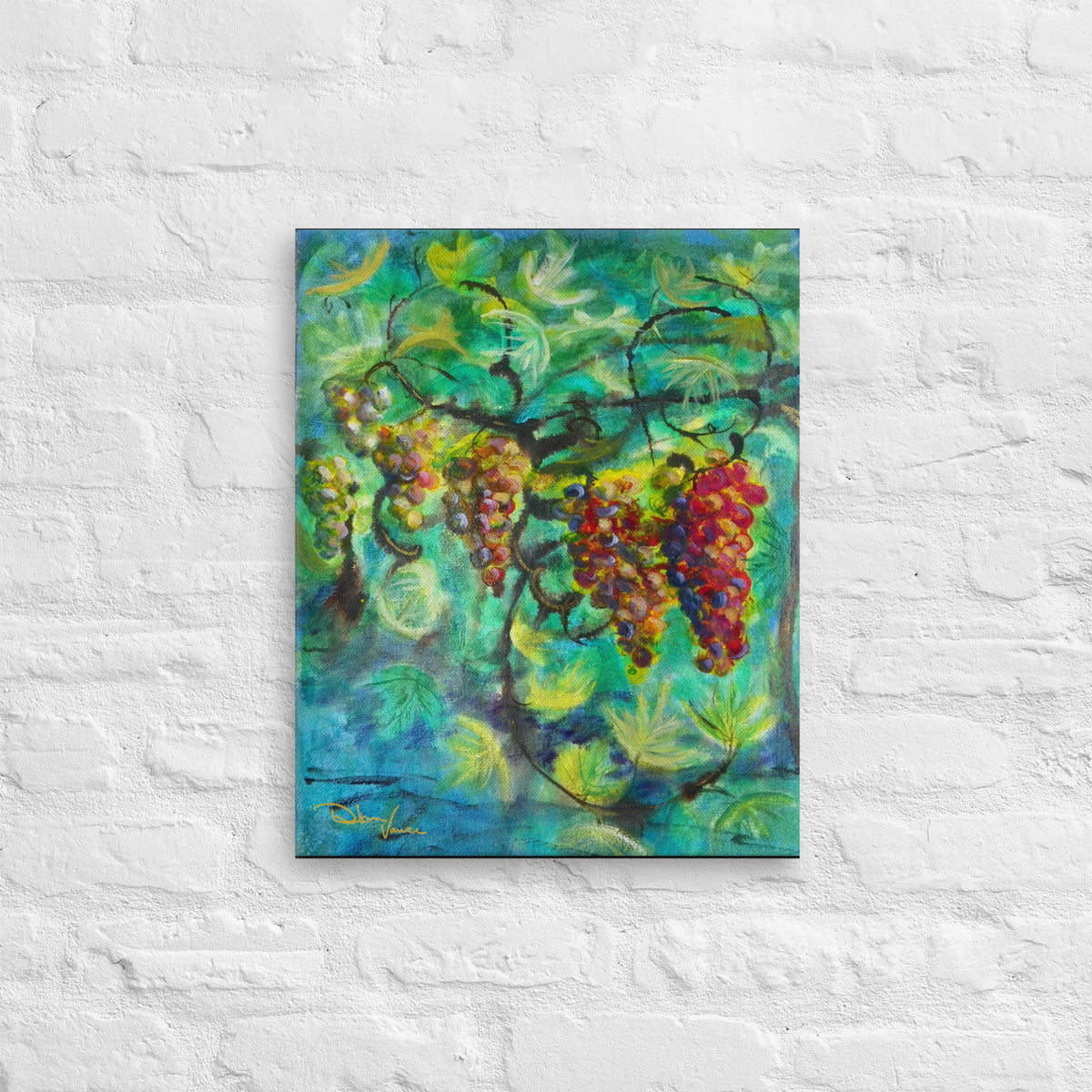 Veriason in the Vineyard  20 x 16 Canvas Print